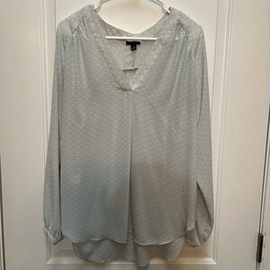 Ann Taylor Light Gray Blouse